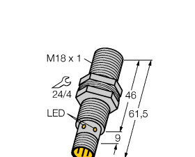 供应原装真品图尔克TURCK BI5-M18-LIU电感式传感器