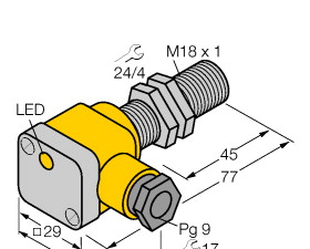 供应原装真品图尔克TURCK BI5-G18SK-RN6X电感式传感器