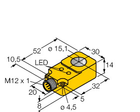 供应原装真品图尔克TURCK BI5-Q08-AD4X-V1130电感式传感器