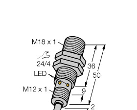 供应原装真品图尔克TURCK BI8-M12-AD4X电感式传感器