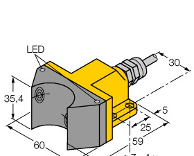 供应原装真品图尔克TURCK NI15-M30-AZ3X电感式传感器