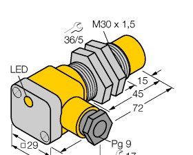 供应原装真品图尔克TURCK NI15-G30K-AP6X电感式传感器