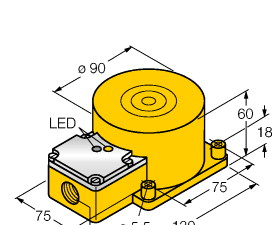 供应原装真品图尔克TURCK NI10-K20-AZ3X电感式传感器