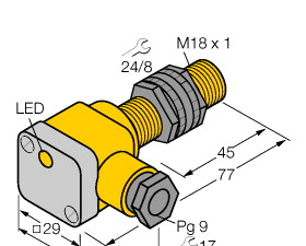 供应原装真品图尔克TURCK NI12U-M18E-AP6XH1141电感式传感器