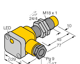 供应原装真品图尔克TURCK NI12U-EM18-AN4X电感式传感器