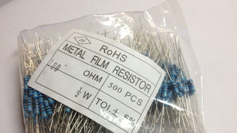 供应1/2w 碳膜电阻100R 0.5W 色环电阻100欧 5%