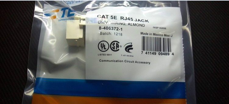 供应安普超五类信息插座模块｛RJ45｝8芯高性能模块