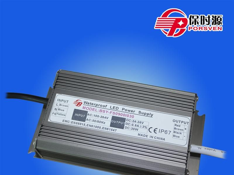 保时源厂家直销LED防水电源 投光灯专用 10串3并30W