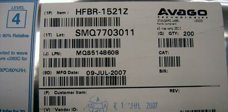 供应HFBR-1521Z红外线发射管 AVAGO全系列产品