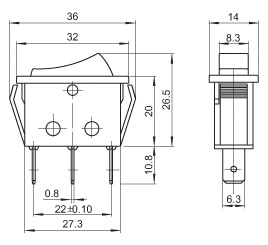 供应KCD3-JK-101N81RB船型开关