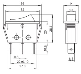 供应KCD3-JK-102011BB船型开关