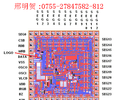 供应 LCD驱动IC，HT1621互代FL602