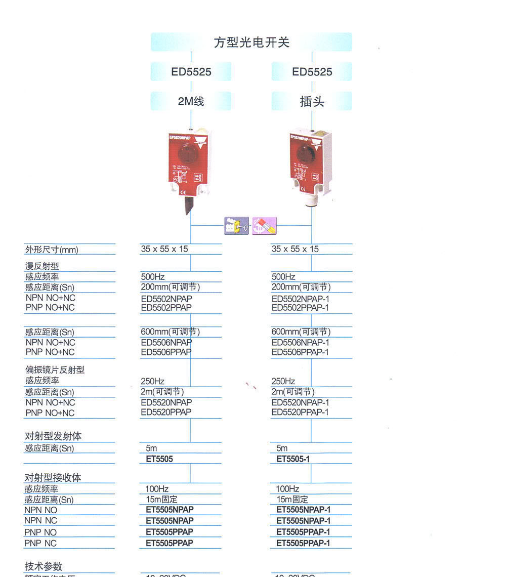 光电传感器 ET5505PPAP-1