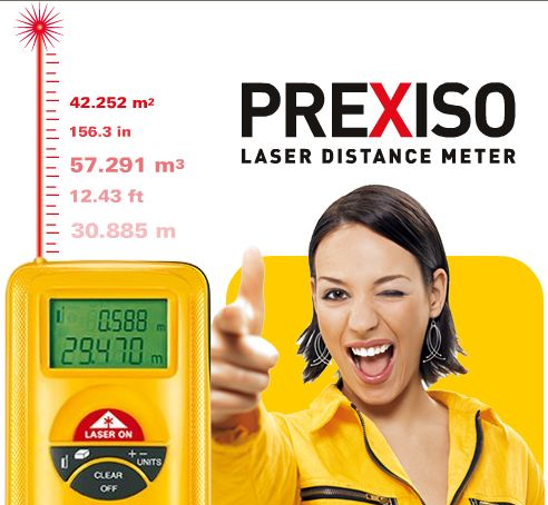供应普瑞测Prexiso高精度激光测距仪