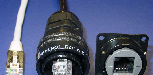 供应AMPHENOL以太网防水连接器RJF RB系列