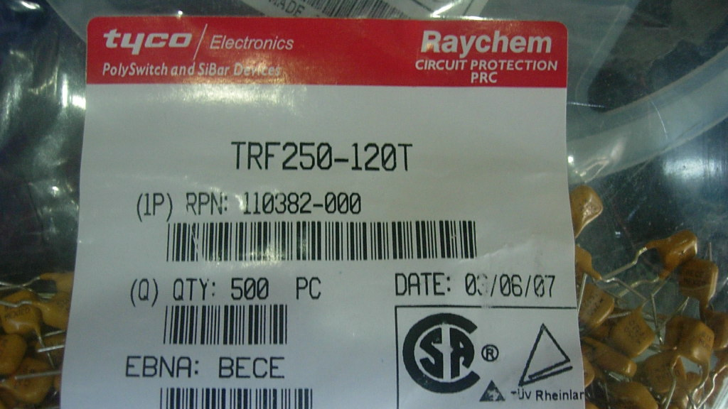 自恢复保险丝TRF250-120T 现货热卖