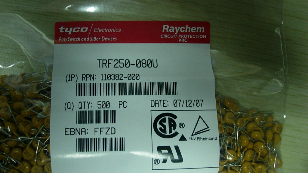 供应TR250-080U 自恢复保险丝 现货热卖！