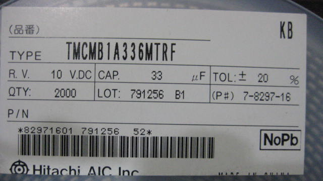 供应贴片钽电容TMCMB1A336KTRF 环保新货 价格优惠