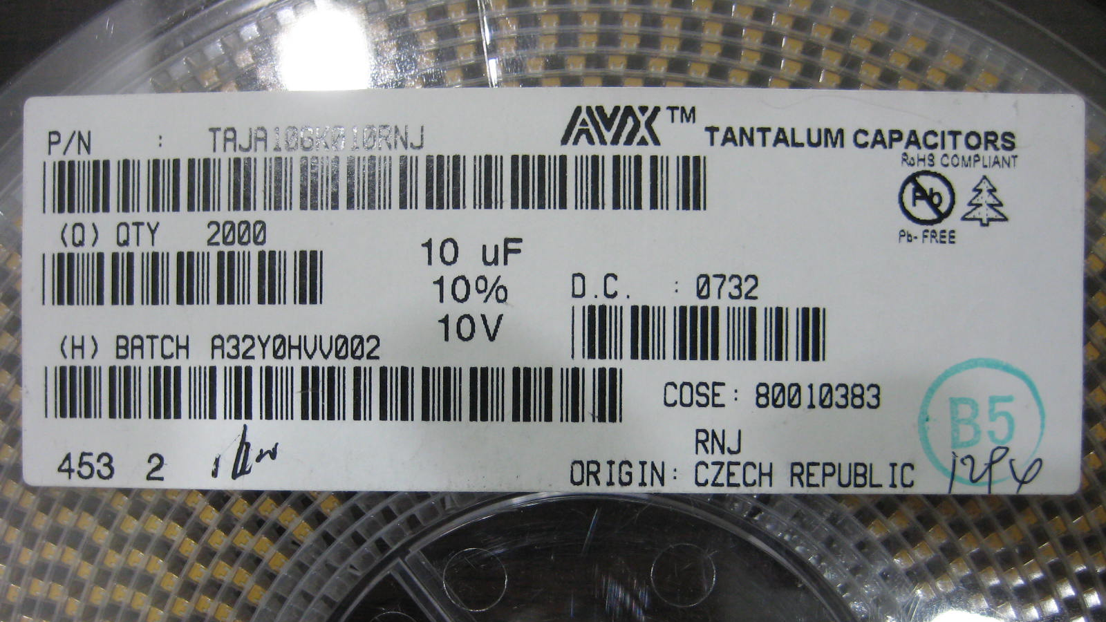供应贴片钽电容TAJA106K010RNJ 环保新货 价格优惠