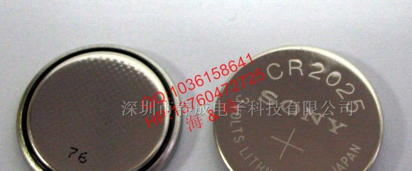 供应索尼SONY CR2025 纽扣电池
