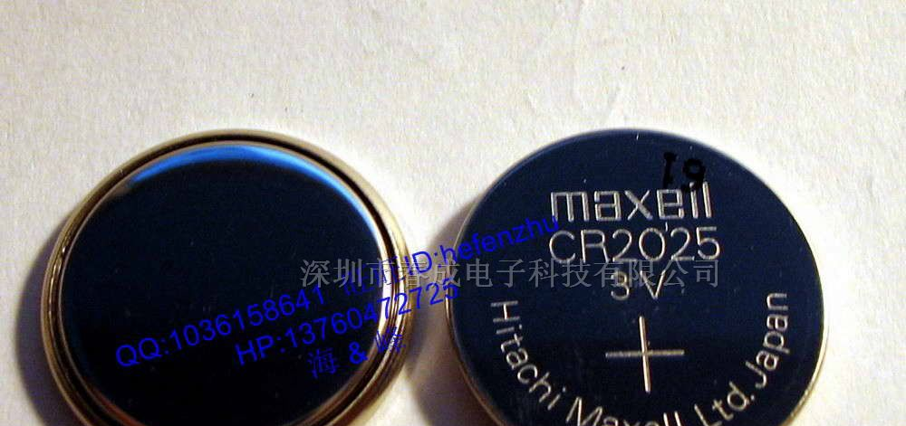 供应日本万胜maxell CR2025 纽扣电池