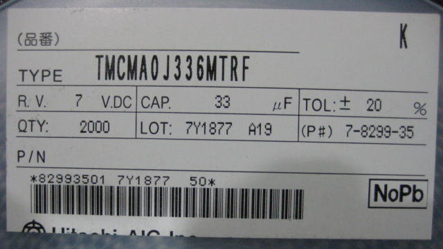 供应贴片钽电容TMCMA0J336MTRF 环保新货 价格优惠