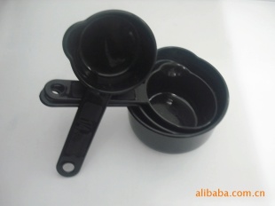 16A4  黑色塑料量勺4件套