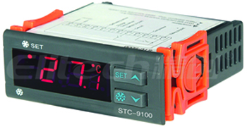 微电脑温度控制器STC-9100，制冷、化霜、报警，具备拷贝卡功能