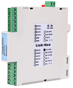 LM-P1C2C 单路4~20mA进、两路4~20mA出有源隔离分配器；带配电功能 