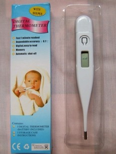 儿童婴儿宝宝电子体温计 耳 温度计 高低温报警（小