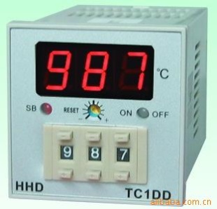 ：温控器 TC1DD 拔码设定，LED显示