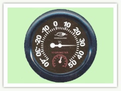 指针式温湿计，主要测量室内外各种环境的温湿度
