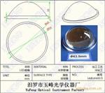 供应63.5mm光学玻璃Led透镜