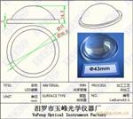 供应43mm光学玻璃Led透镜