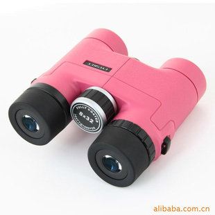 望远镜8X32双筒迷你粉红色