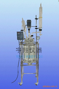 双层玻璃反应器高磞硅材料四氟机械组件密封无死角放料