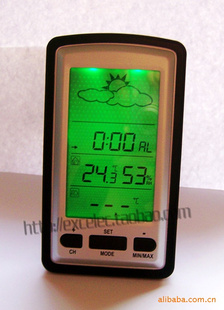 厂价直销 温湿度计 无线气象站 室内外温湿度计 天气预报