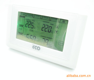 库存美国温湿度计 温控器 壁挂炉可编程温控器 触莫屏温度计
