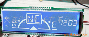 供应汽车仪表液晶屏数字LCD蓝白模式EDC637