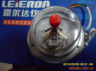 雷尔达、 上海仪川压力表、耐震电接点  轴向压力表