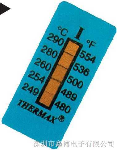 五格变色示温纸|英国THERMAX温度美|TMC测温纸|热敏试纸