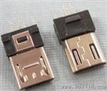 MICRO USB 5P公头超薄成型夹板式不带后塞