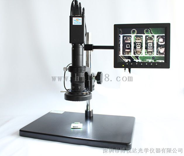供应 一体视频显微镜 130万像素 带10寸显示器 工业显微镜