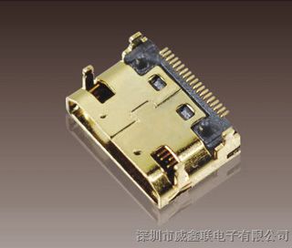 供应 mini HDMI母座，高清19Pmini HDMI连接器