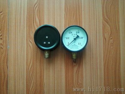 Y-100压力表(径向无边)(各种大小及规格)(大量供应)