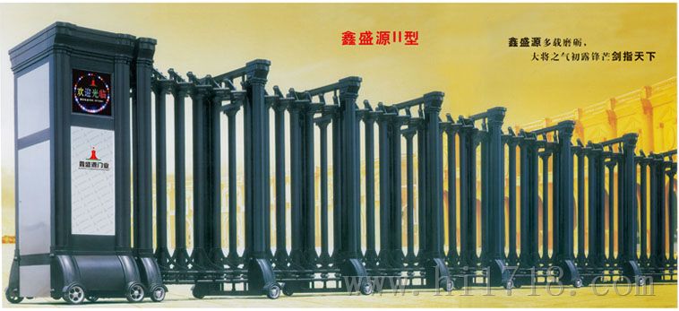 香槟雅风电动伸缩门