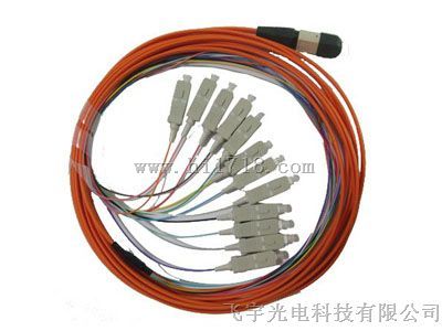 供应MPO-12SC多模光纤跳线