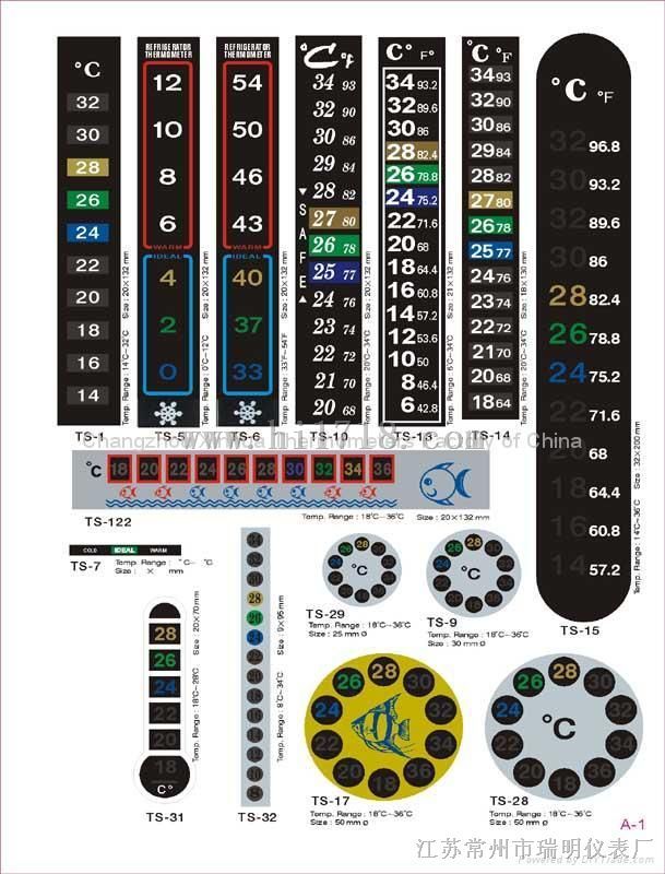 液晶变色温度计