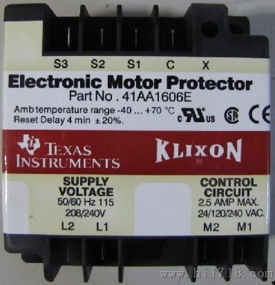 KLIXON 41AA1606E电动机保护器