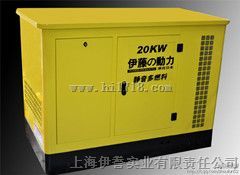 静音式20KW多燃料汽油发电机组型号YT20REG